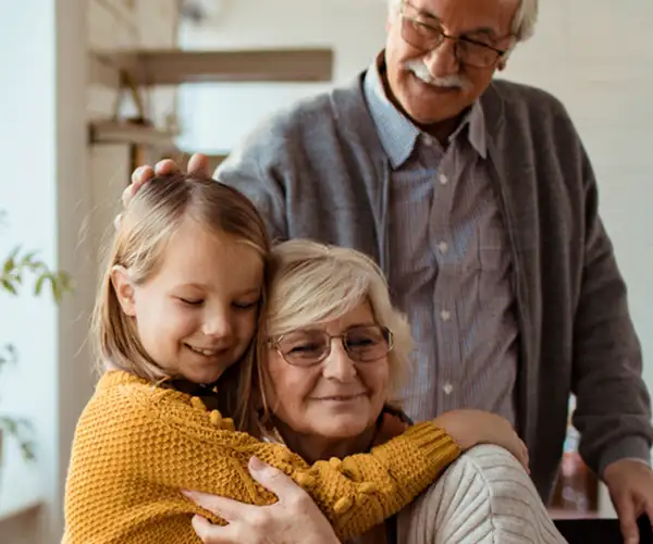 A North Shore family sharing a warm moment at home